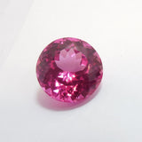 Certified 17.50 Ct Natural Pink Tourmaline – Beautiful Round Cut Loose Gemstone
