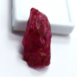 Natural Ruby Red Rough 60.55 Carat Uncut Huge Size Loose Gemstone CERTIFIED
