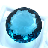 Blue Grandidierite Round Cut 70.10 Carat CERTIFIED Lab-Created Loose Gemstone