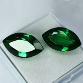 NATURAL Tsavorite Garnet Marquise Shape Green 16.10 Ct CERTIFIED Loose Gemstone