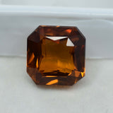 Rare Square Cut 7.95 Ct Natural Ceylon Orange Sapphire Certified Gem