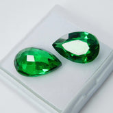 16.50 Ct Natural TSAVORITE Green Garnet Pear Shape CERTIFIED Loose Gemstone