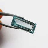 Natural Aquamarine Baguette Cut Gemstone 11.60 Ct Gripped in Tool Certified Loose Stone