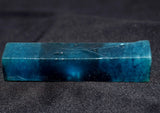 Blue aquamarine rough gemstone with natural texture – uncut stone.