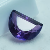 Certified 3.80 Carat Purple Tanzanite Loose Gemstone Displayed on White Box