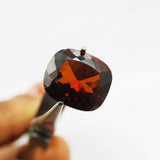 Natural Orange Sapphire 8.75 Ct Certified Cushion Cut Gem