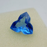 Certified 9.95 ct natural blue sapphire, fancy cut, loose stone for jewelry.
