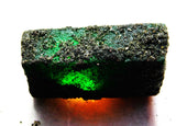 Earth Mined Emerald Uncut Green Rough 110 Carat Natural Loose Gemstone CERTIFIED