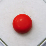 2 Ct Natural Red Coral Italian Cabochon Round Cut Loose Gemstone