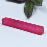 Red Ruby Rough side profile showing depth and grain