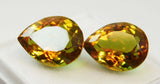 Natural Color Change Alexandrite Pear Cut 16.9 Ct CERTIFIED Loose Gemstones Pair