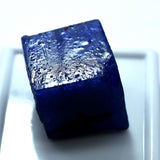 85.20 Ct Dyed Huge Rough Natural Blue Sapphire Cube Cut Loose Gemstone CERTIFIED
