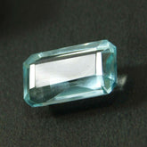 7 Ct Natural Brazilian Blue Topaz Baguette shape Certified loose gemstones