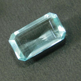 7 Ct Natural Brazilian Blue Topaz Baguette shape Certified loose gemstones