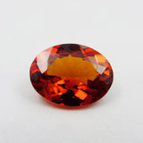 Certified 10.25 Ct Natural Orange Sapphire Oval Cut Loose Gemstone