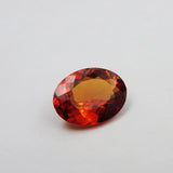 Brilliant Oval 10.25 Ct Orange Sapphire Certified Gem