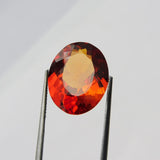 Brilliant Oval 10.25 Ct Orange Sapphire Certified Gem