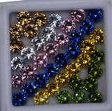 CERTIFIED 16 PCS Natural Sapphire Loose Gemstone Lot Round 5 MM Ring Size