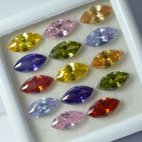 Mix Color Marquise Cut 12 Pcs Natural CERTIFIED Sapphire Loose Gemstone Lot