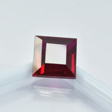 High-Quality Square Cut Ruby Gemstone - Natural Red Mozambique Ruby