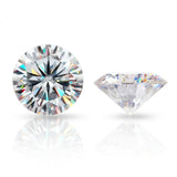 Moissanite Gemstone CERTIFIED 11 MM 2 Pcs VVS1 D Color Round Excellent Cut