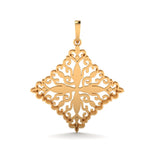 Melorra 18k yellow gold filigree pendant