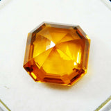 Natural Orange Sapphire 6 Ct Certified Square Cut Loose Stone for Jewelry