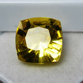 Sapphire Yellow Color 10 Ct Natural Square Cushion Loose Gemstone CERTIFIED