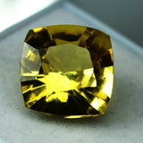 Sapphire Yellow Color 10 Ct Natural Square Cushion Loose Gemstone CERTIFIED