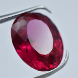 16.85 Ct Natural Ruby Gemstone Burma Rose Red Ruby Oval Cut Certified Loose Gemstone Jewelry Accessory Wedding/Anniversary Gift