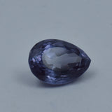 Pear shaped Alexandrite shown again on clean white background with excellent cut visibility