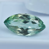Best Certified 9.45 Carat Bluish Green Sapphire Marquise Shape Natural Ring Making Loose Gemstone Free Shipping