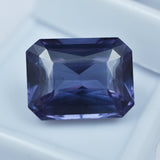 Russia's Best Alex Gemstone Color-Change 9.65 Carat Natural Alexandrite Emerald Cut Loose Gemstone