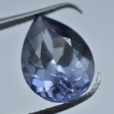 Color-Change Alexandrite 5.95 Carat Held by Black Jewelry Tool – Natural Pear Cut Gemstone