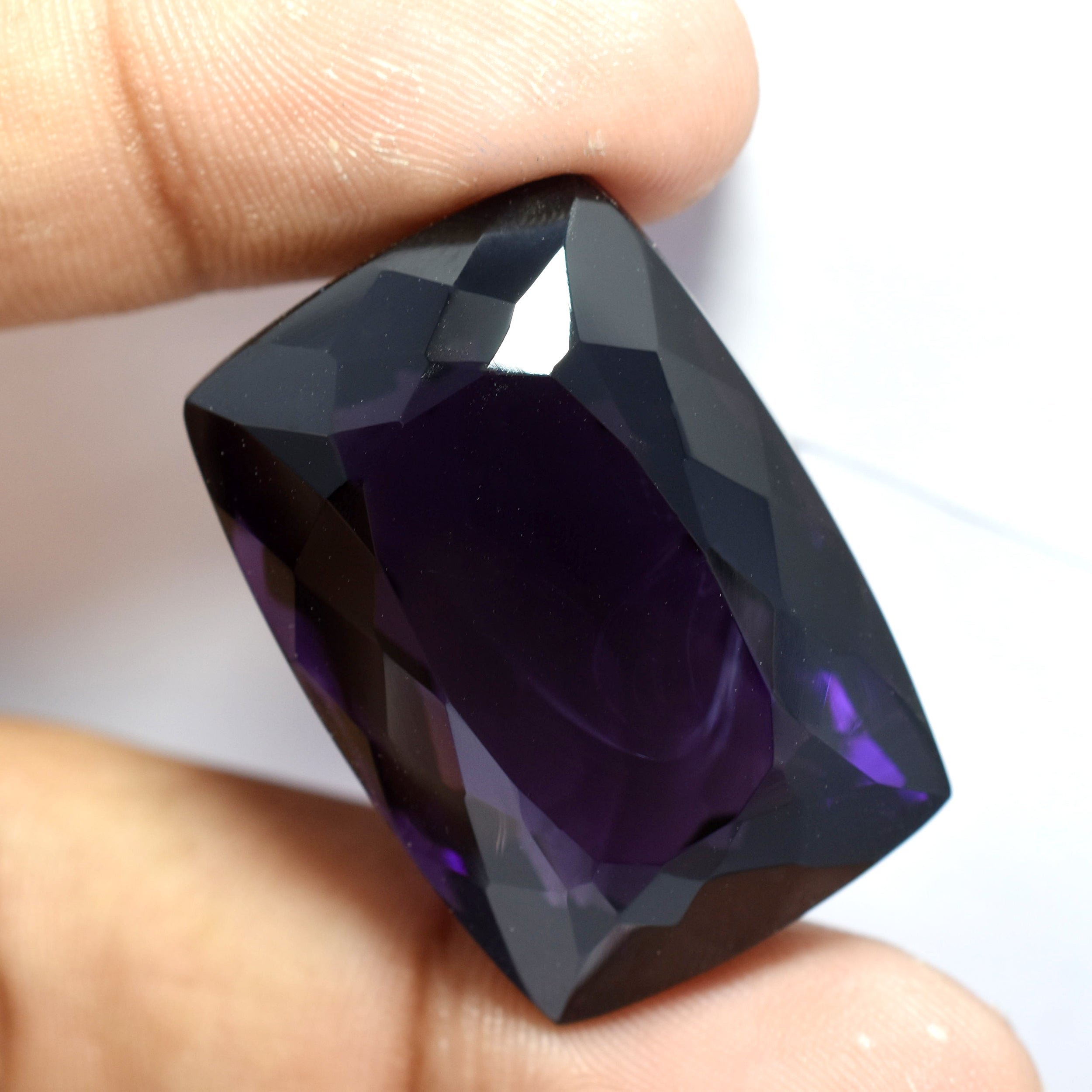 Amethyst - Free Shipping & Gift | CERTIFIED Loose Gemstone 96.32 Carat Purple Amethyst Natural Purple Color Gem For Gift & Jewelry Making Stone