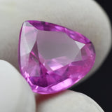 Pear-cut natural pink sapphire, 6.00ct, a certified gemstone best for a jewelry collection