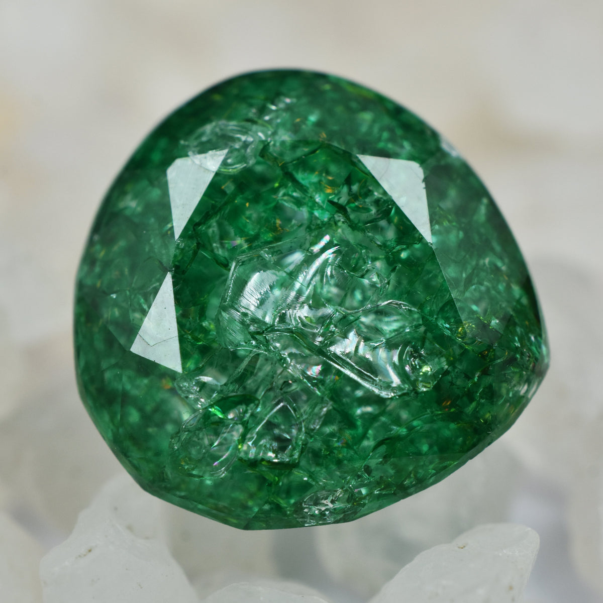 " EMERALD GREEN " Colombia's Faceted Gemstone !!! Pear Cut Green Emerald 8.56 Carat Natural Certified Loose Gemstone | Gift For Her / Him | Best Offer