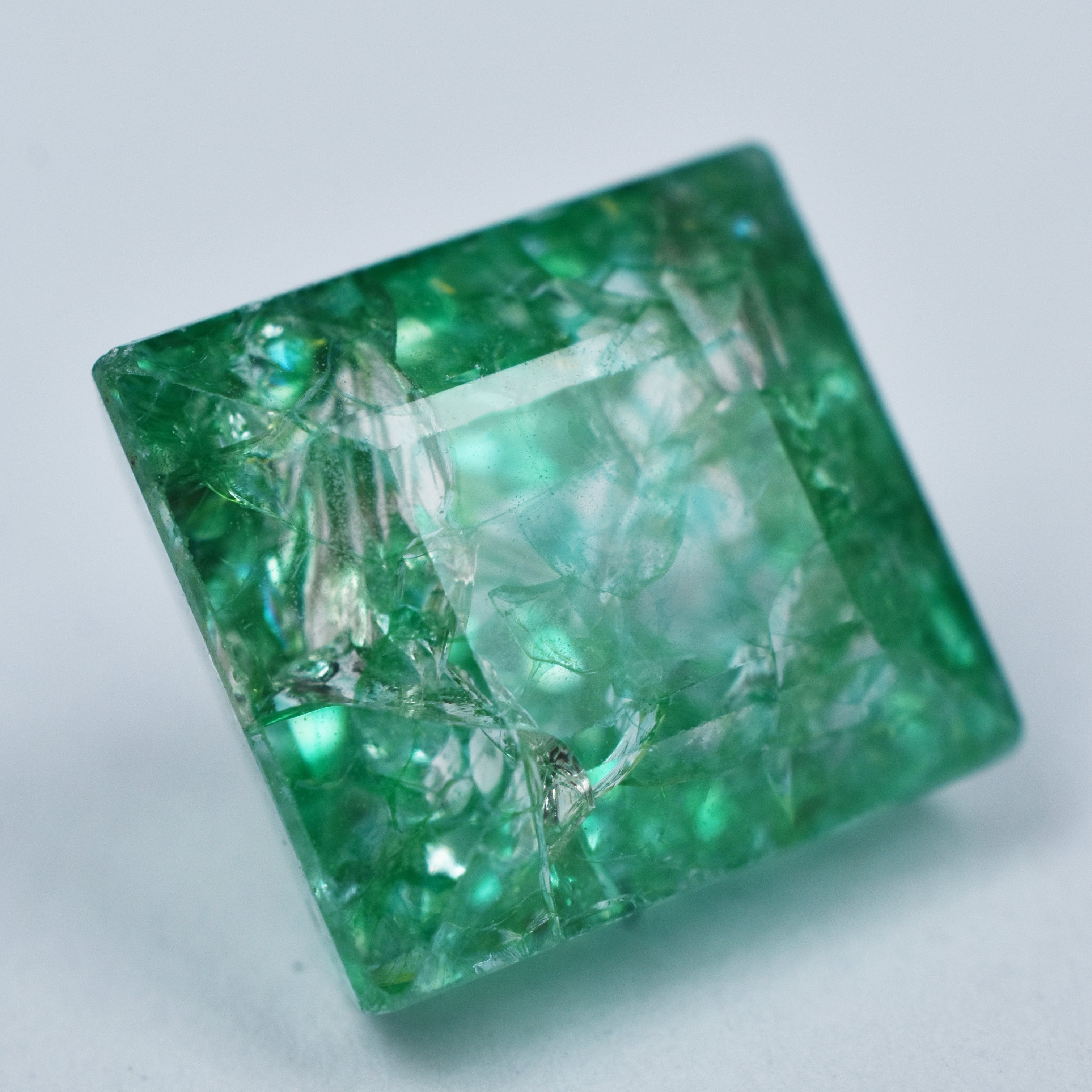 Imported From Colombia 9.60 Carat Square Cut Green Emerald Natural Certified Loose Gemstone | Free Delivery Free Gift | ON SALE
