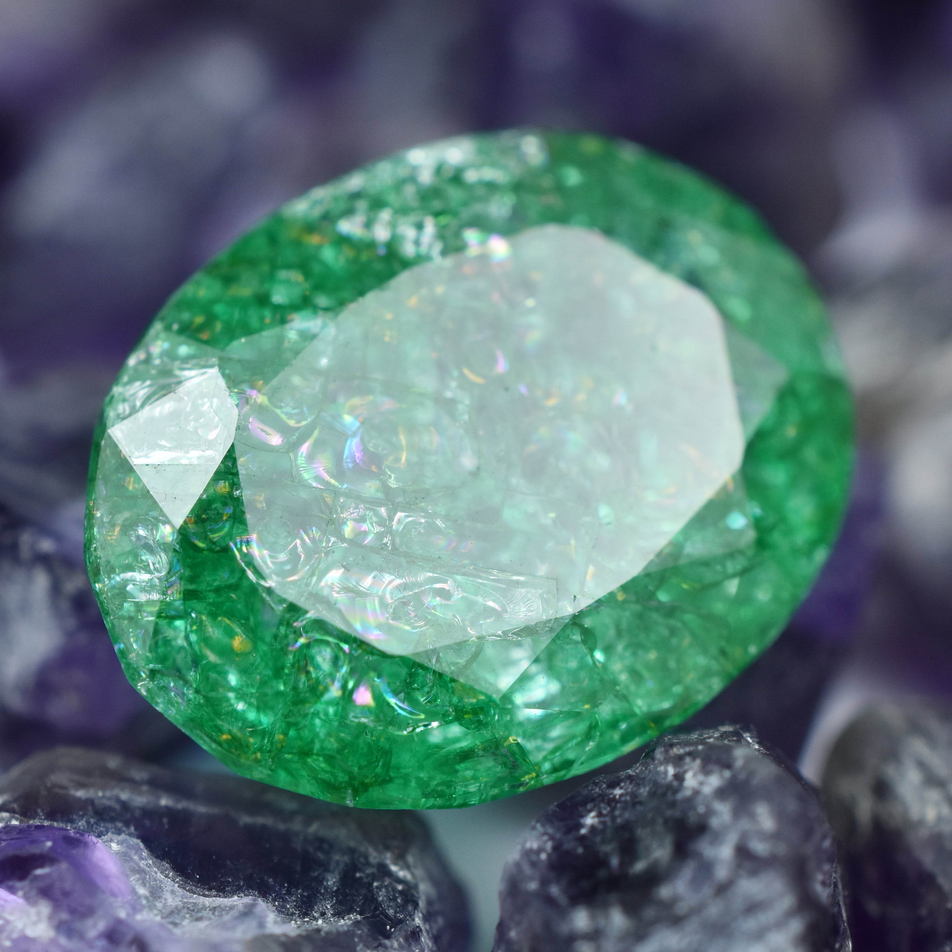 Pendant Making Gemstone !!! Emerald Green 10.00 Carat Oval Cut Natural Certified Loose Gemstone | Gift For Her/ Him | Best Offer