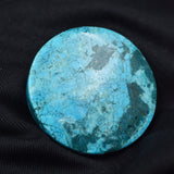 CERTIFIED Turquoise 32.65 Carat Round Shape Natural Pendant Making Loose Gemstone Blue Turquoise, Best For Gift / Jewelry