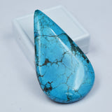 Pendant Making Natural Pear Shape 26.20 Carat Blue Turquoise Slab Certified Loose Gemstone | Best Offer | Free Delivery Free Gift