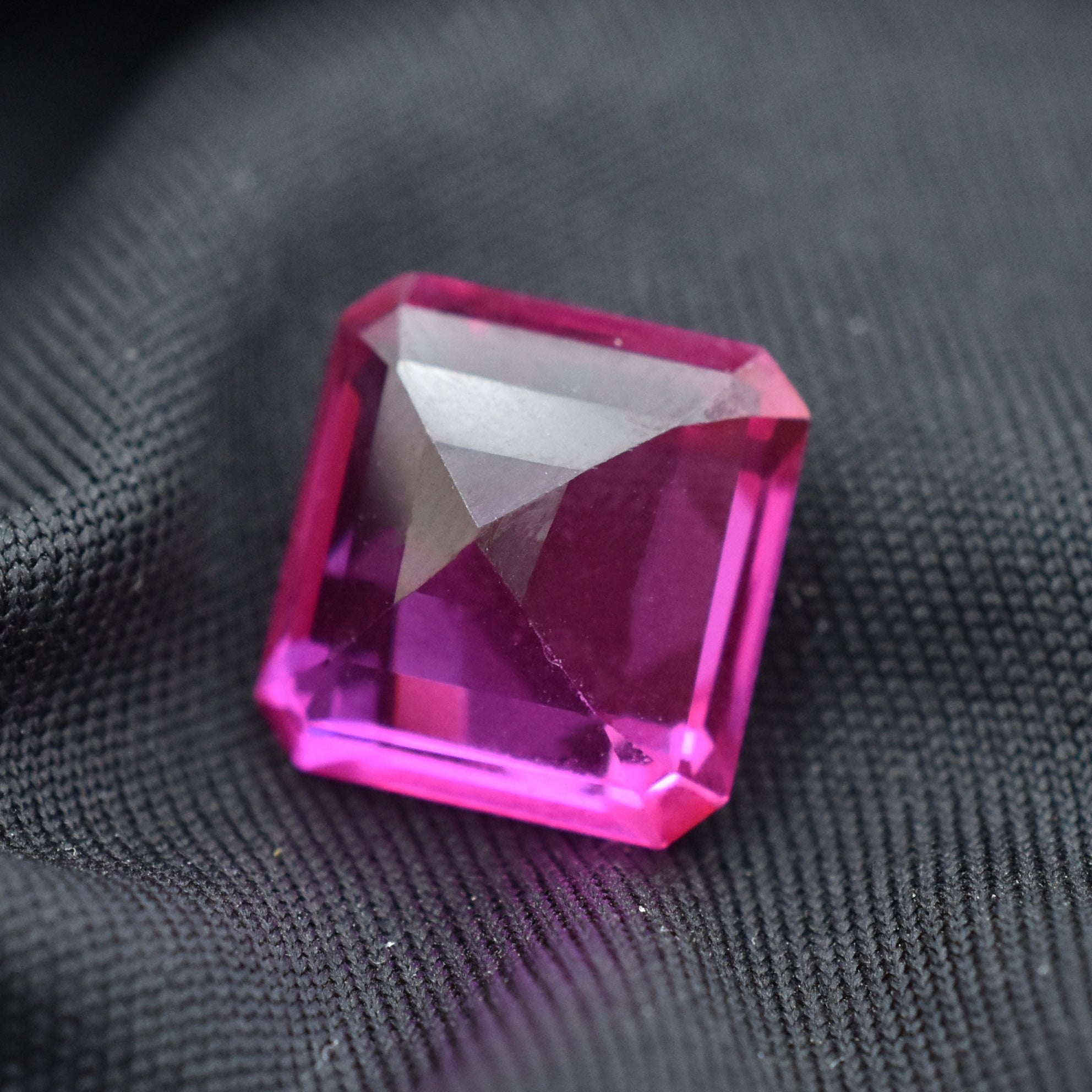 9.95 Carat Square Shape Natural Pink Sapphire Certified Loose Gemstone Pendant Making Pink Sapphire Gemstone