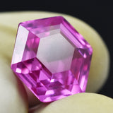 Fancy cut natural pink sapphire 8.65 ct certified loose gem