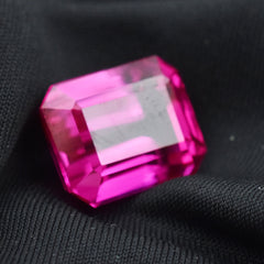 23.85 Ct AAA Flawless Natural Pink Emerald Cut Gemstone Sapphire Loose Emerald Cut Loose Gemstone Pink Sapphire for Jewelry Making