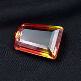 Natural bi-color sapphire, 27.70 carats, a certified loose gemstone with a free gift