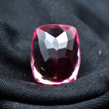 16.95 carat cushion-cut bi-color sapphire, a certified natural loose gemstone