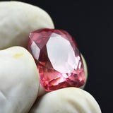 16.95 carat cushion-cut bi-color sapphire, a certified natural loose gemstone