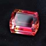 26.50 carat natural emerald-cut sapphire, a certified loose gemstone.