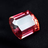 Certified loose gemstone, 26.50ct beautiful natural emerald-cut sapphire.