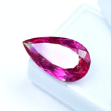 12.80 carat pear-cut bi-color sapphire, a beautiful natural loose gemstone